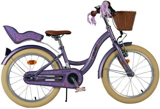 Volare Blossom Kinderfiets - Meisjes - 18 inch - Paars van Volare