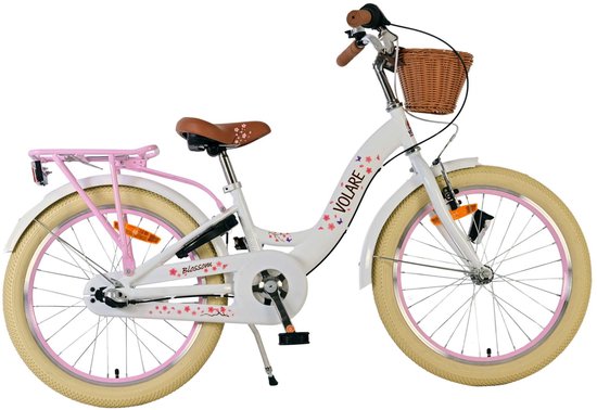 Volare Blossom Kinderfiets - Meisjes - 20 inch - Wit - Nexus 3 versnellingen van Volare