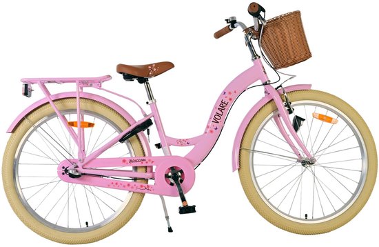 Volare Blossom Kinderfiets - Meisjes - 24 inch - Roze - 3 Versnellingen van Volare