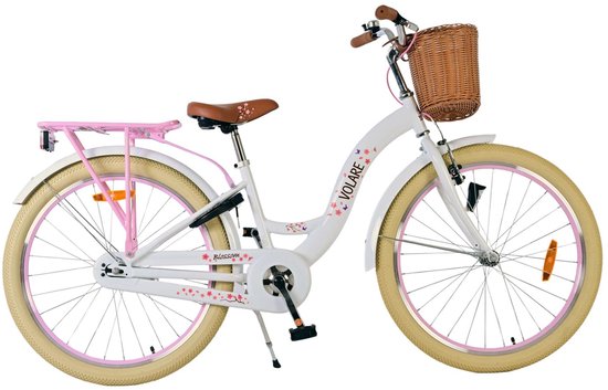 Volare Blossom Kinderfiets - Meisjes - 24 inch - Wit van Volare