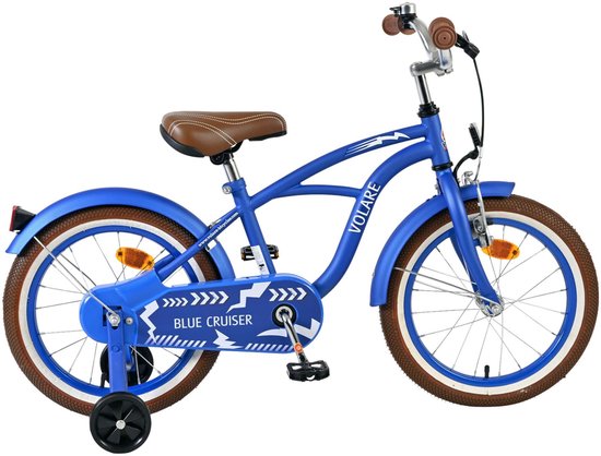 Volare Blue Cruiser Kinderfiets - Jongens - 16 inch - Blauw van Volare