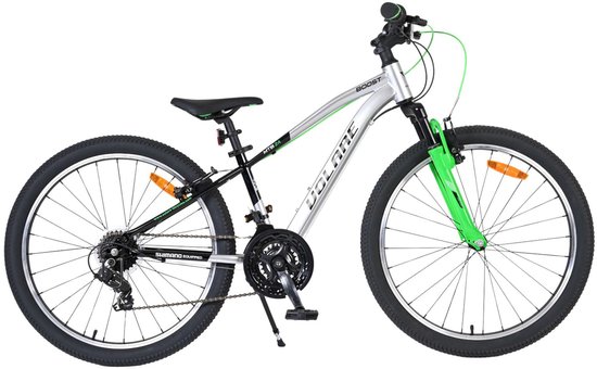 Volare Boost Kinderfiets - 24 inch - 21 Speed - Zilver/Groen