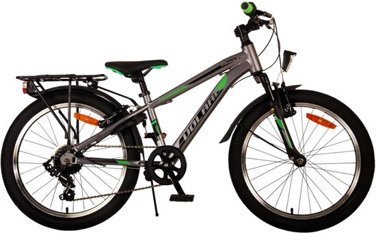 Volare Cross Kinderfiets - Jongens - 20 inch - Grijs - 6 versnellingen van Volare