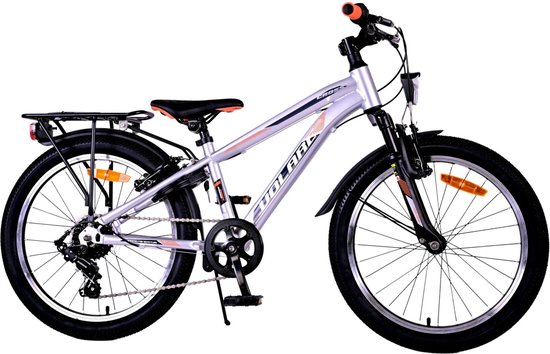 Volare Cross Kinderfiets - Jongens - 20 inch - Zilver - 6 versnellingen van Volare