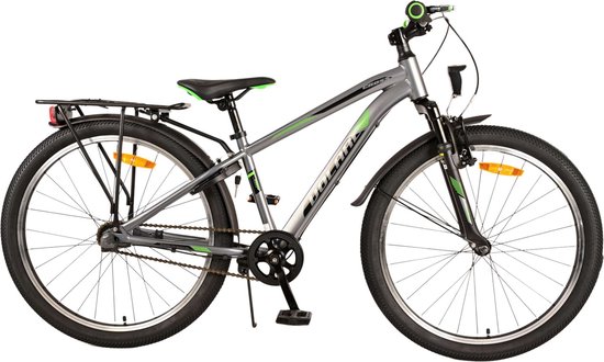 Volare Cross Kinderfiets - Jongens - 24 inch - donker Grijs- 3 versnellingen van Volare