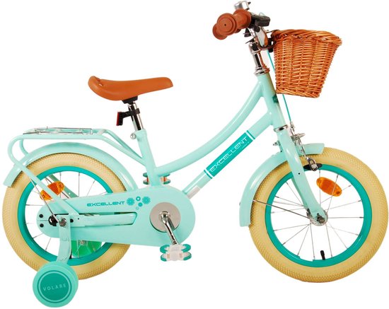Volare Excellent Kinderfiets - Meisjes - 14 inch - Groen van Volare