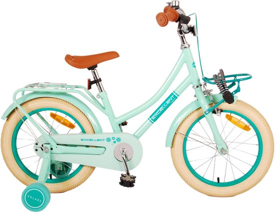 Volare Excellent Kinderfiets - Meisjes - 16 inch - Groen - 95% afgemonteerd van Volare
