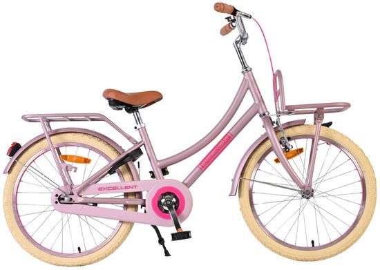 Volare Excellent Kinderfiets - Meisjes - 20 inch - Matt Roze van Merkloos
