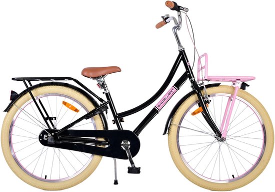 Volare Excellent Kinderfiets - Meisjes - 24 inch - Zwart - 3 Versnellingen van Volare