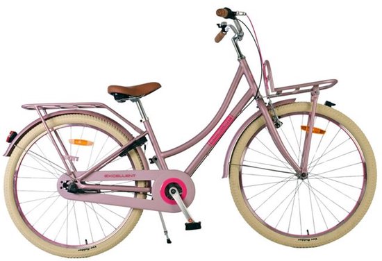 Volare Excellent Kinderfiets - Meisjes - 26 inch - Mat Roze - 3 versnellingen van Volare