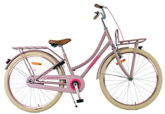 Volare Excellent Kinderfiets - Meisjes - 26 inch - Mat Roze van Merkloos