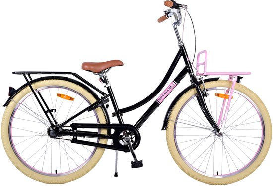 Volare Excellent Kinderfiets - Meisjes - 26 inch - Zwart - 3 versnellingen van Volare