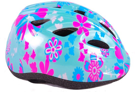 Volare Fietshelm - Blauw Roze - XS - 47-51 cm - Unisex van Volare