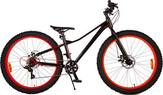 Volare Gradient Kinderfiets – Jongens – 26 inch – Zwart Oranje – 7 speed – Prime Collection van Volare