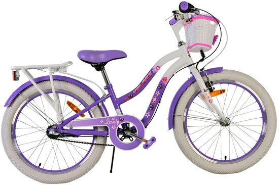 Volare Lovely Kinderfiets - Meisjes - 20 inch - Paars - 3 versnellingen van Volare