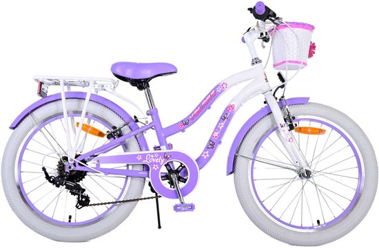 Volare Lovely Kinderfiets - Meisjes - 20 inch - Paars - 7 versnellingen van Volare