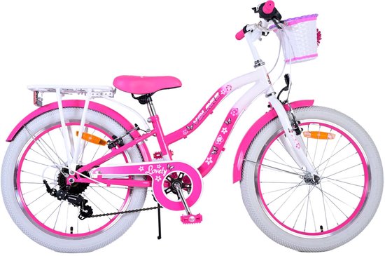Volare Lovely Kinderfiets - Meisjes - 20 inch - Roze - 7 versnellingen van Volare