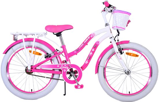 Volare Lovely Kinderfiets - Meisjes - 20 inch - Roze - Twee handremmen van Volare