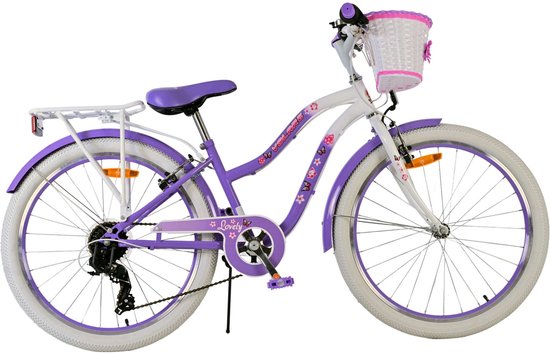 Volare Lovely Kinderfiets - Meisjes - 24 inch - Paars - 7 van Volare