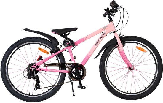 Volare Mystic Kinderfiets - 24 inch - Roze - 7 speed van Merkloos