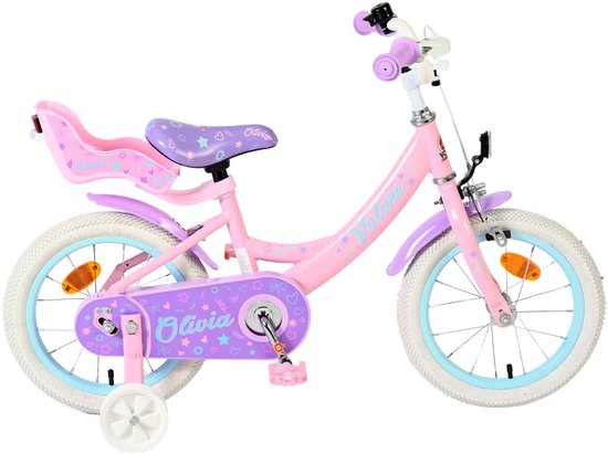 Volare Olivia Kinderfiets - Meisjes - 14 inch - Roze van Merkloos