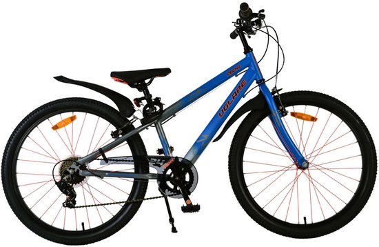 Volare Rocky Kinderfiets - 24 inch - Blauw - 7 speed van Volare