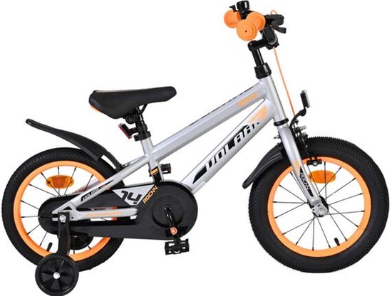 Volare Rocky Kinderfiets - Jongens - 14 inch - Grijs van Volare