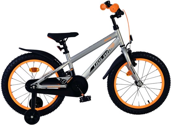 Volare Rocky Kinderfiets - Jongens - 18 inch - Grijs van Volare