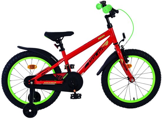 Volare Rocky Kinderfiets - Jongens - 18 inch - Rood van Volare