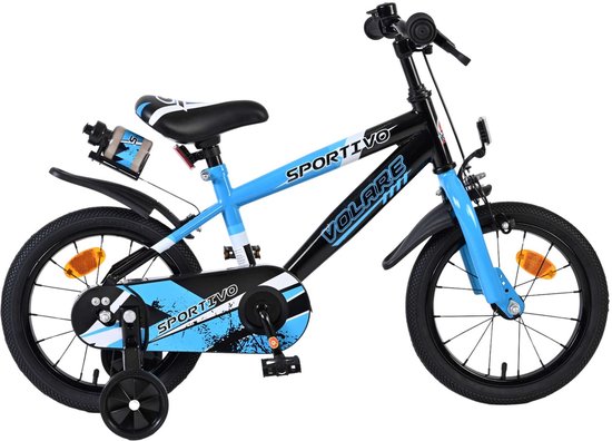 Volare Sportivo Kinderfiets - Jongens - 14 inch - Blauw