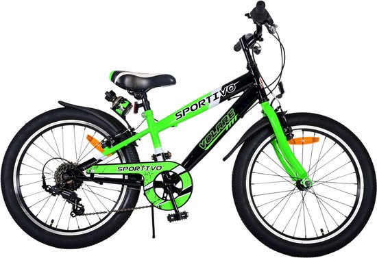 Volare Sportivo Kinderfiets - Jongens - 20 inch - Groen - 7 versnellingen van Volare