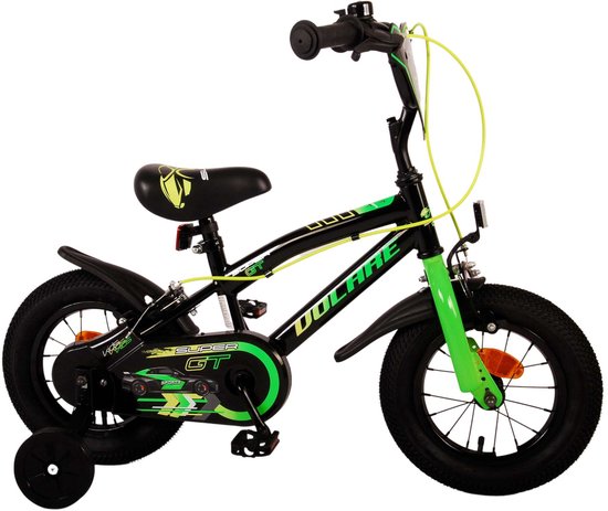 Volare Super GT Kinderfiets - Jongens - 12 inch - Groen - Twee handremmen