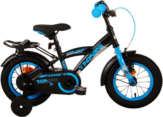 Volare Thombike Kinderfiets - Jongens - 12 inch - Zwart Blauw van Volare