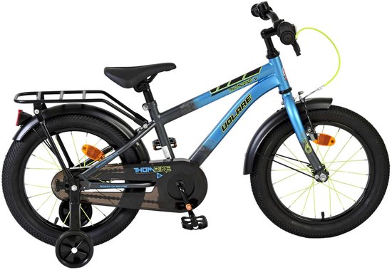 Volare Thombike Kinderfiets - Jongens - 16 inch - Blauw Grijs van Merkloos