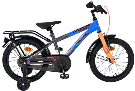 Volare Thombike Kinderfiets - Jongens - 16 inch - Blauw/Oranje van Volare