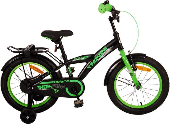 Volare Thombike Kinderfiets - Jongens - 16 inch - Zwart Groen van Volare
