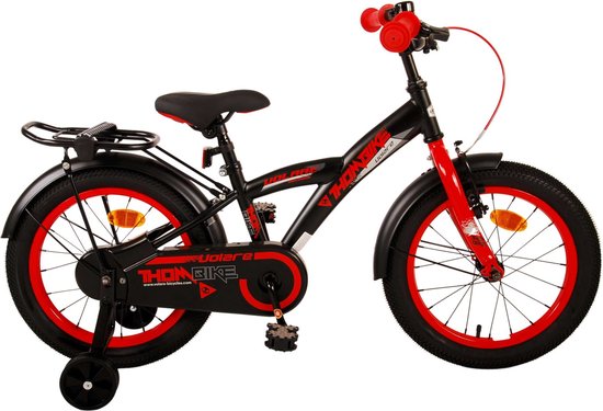 Volare Thombike Kinderfiets - Jongens - 16 inch - Zwart Rood van Volare