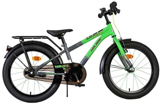 Volare Thombike Kinderfiets - Jongens - 18 inch - Groen Grijs van Merkloos