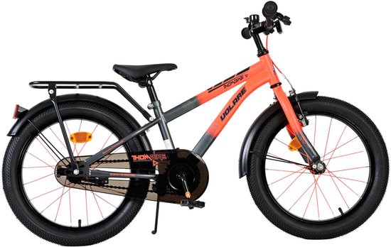 Volare Thombike Kinderfiets - Jongens - 18 inch - Oranje Grijs van Volare