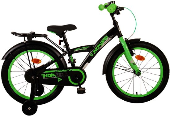 Volare Thombike Kinderfiets - Jongens - 18 inch - Zwart Groen van Volare