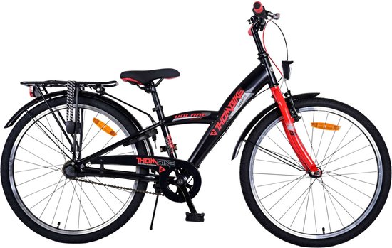 Volare Thombike Kinderfiets - Jongens - 24 inch - Rood - 3 versnellingen van Volare