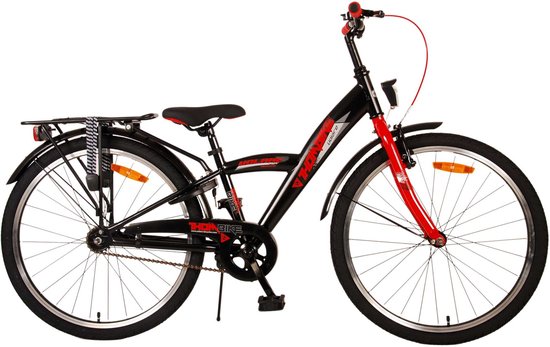 Volare Thombike Kinderfiets - Jongens - 24 inch - Zwart Rood van Merkloos
