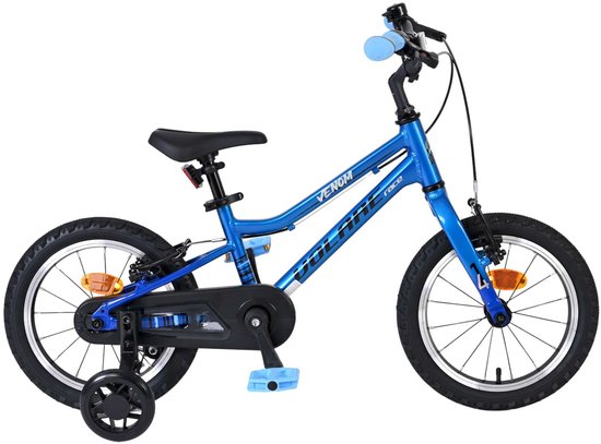 Volare Venom Kinderfiets - Jongens - 14 inch - Blauw - Twee handremmen