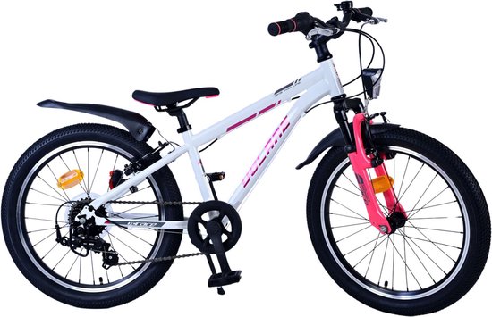 Volare XC Race Kinderfiets - 20 inch - 7 speed - Wit Roze van Volare