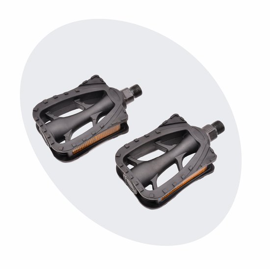 Voltano Antislip E-bike Fietspedalen 421165 Zwart - Universeel - Reflectoren - Trappers Fiets van Voltano