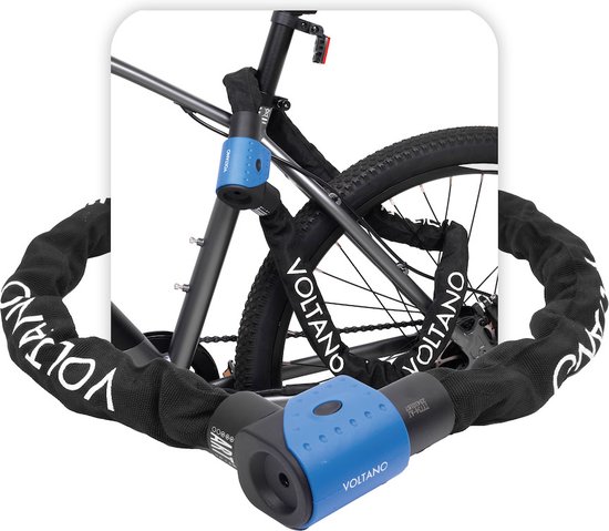 Voltano ART3 Kettingslot - Zwart - 120 CM - ART 3 Slot - Goedgekeurd Voor De Fiets en Scooter Verzekering - Scooterslot / Brommerslot van Voltano