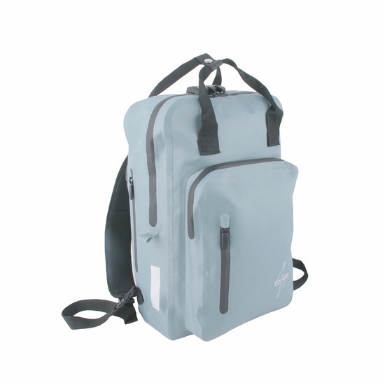 Voltano City Enkele Fietstas Rugzak E-bike 25 Liter - Ice Blauw - Gratis Extra Beugels Voor E-bike - Met Codeslot - Fiets Rugtas Met Laptopvak - Waterdicht van Voltano