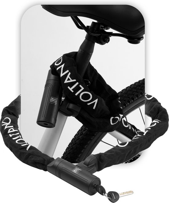 Voltano Securo ART2 Kettingslot 130 CM - ART 2 Slot Goedgekeurd Voor De Fietsverzekering van Voltano