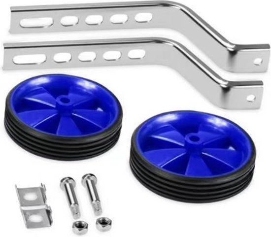 Voltano Zijwieltjes – Blauw – 12-20 Inch - Zijwielen Voor Kinderfiets van Voltano