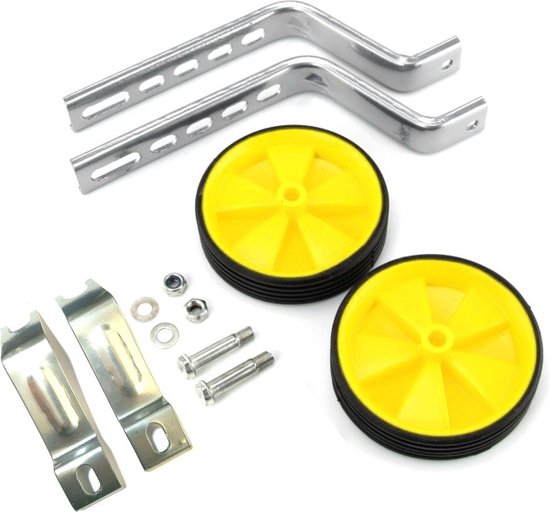 Voltano Zijwieltjes – Geel – 12-20 Inch - Zijwielen Voor Kinderfiets van Voltano